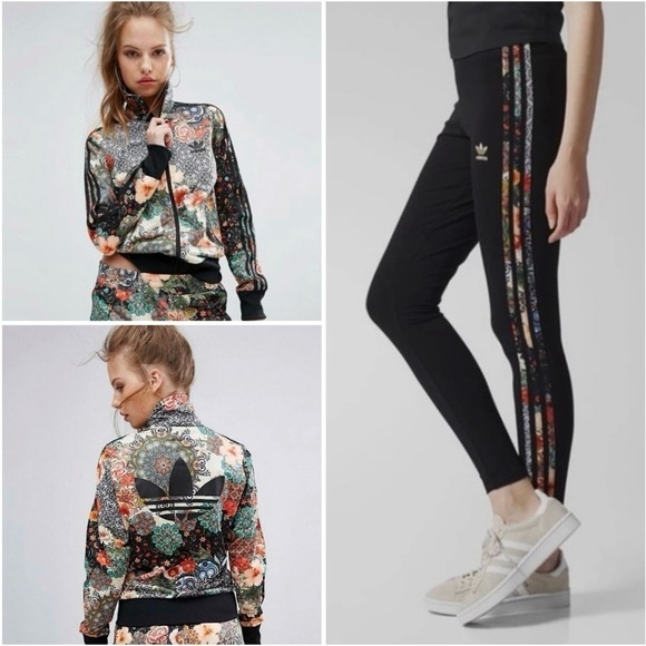 Adidas FARM Rio Jardim Agharta Trefoil Track Jacket Legging Set Multicolor XS/S - Picture 1 of 16